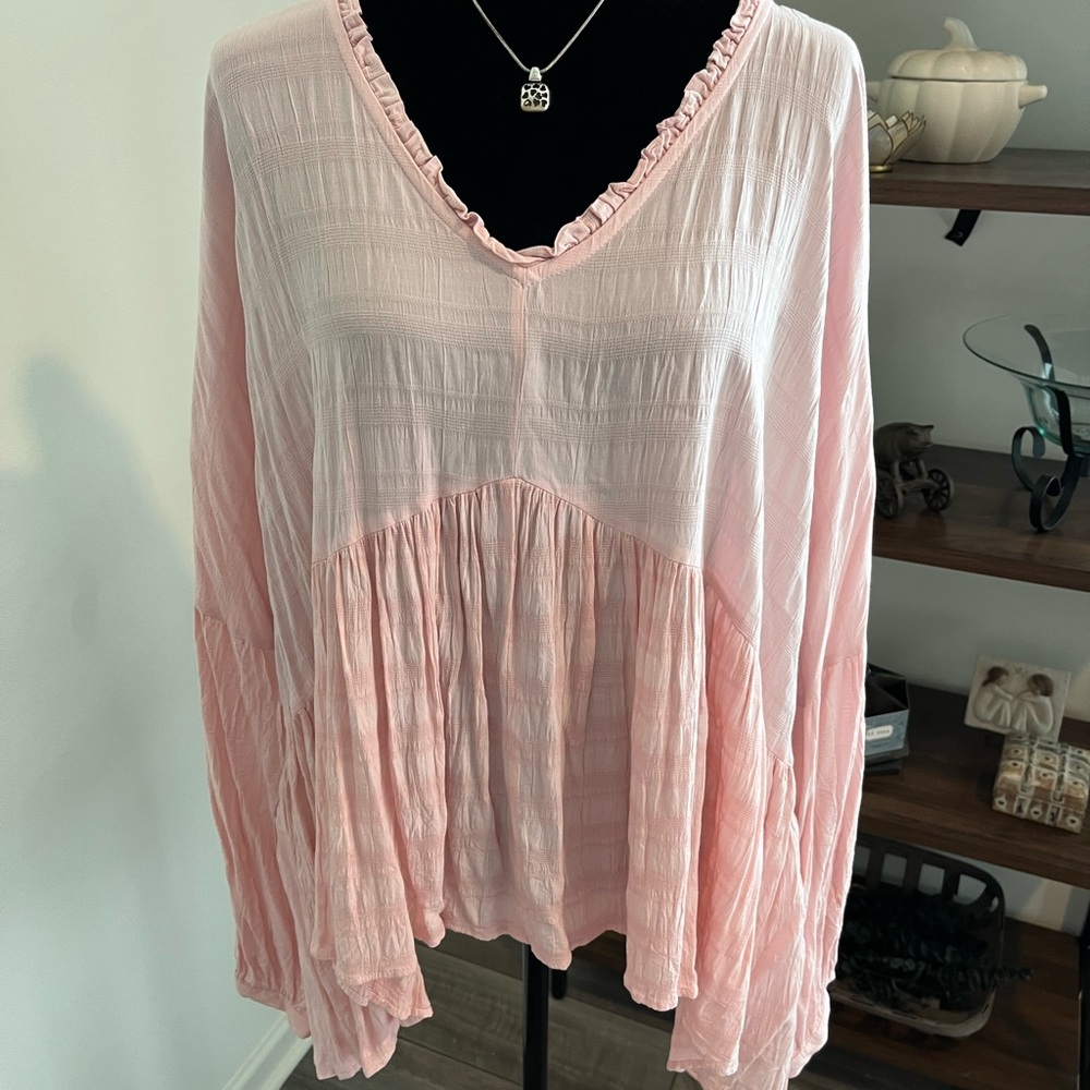 Time and Tru pink babydoll top! Size 4x - great condition - worn once!